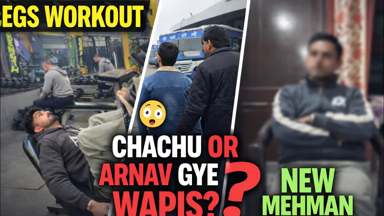Legs Workout 💪 | Chachu Or Arnav Gye Wapis? 😲 | New Mehman Ki Entry