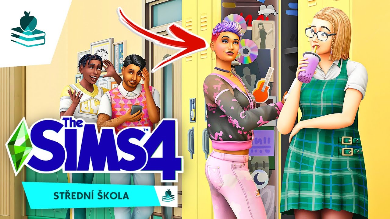 📚 THE SIMS 4: STŘEDNÍ ŠKOLA 🎓 | Roztleskávačky, pouť a aktivní škola (Trailer a reakce)