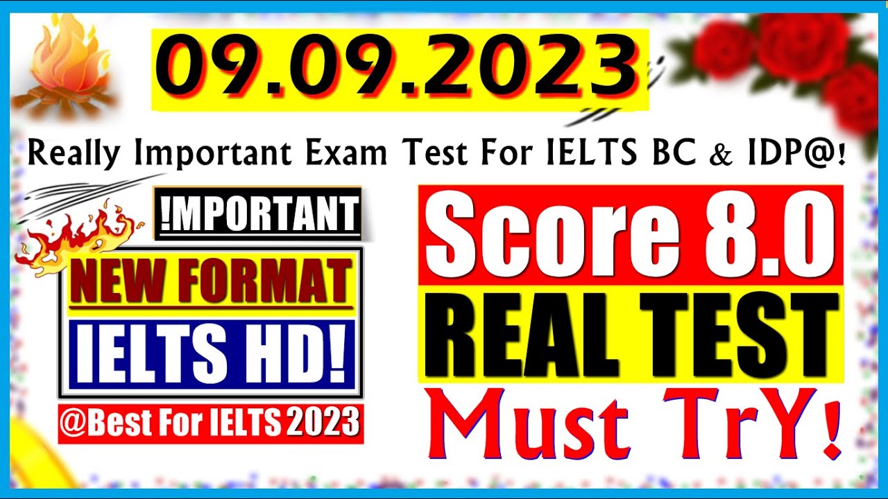 IELTS LISTENING PRACTICE TEST 2023 WITH ANSWERS | 09.09.2023