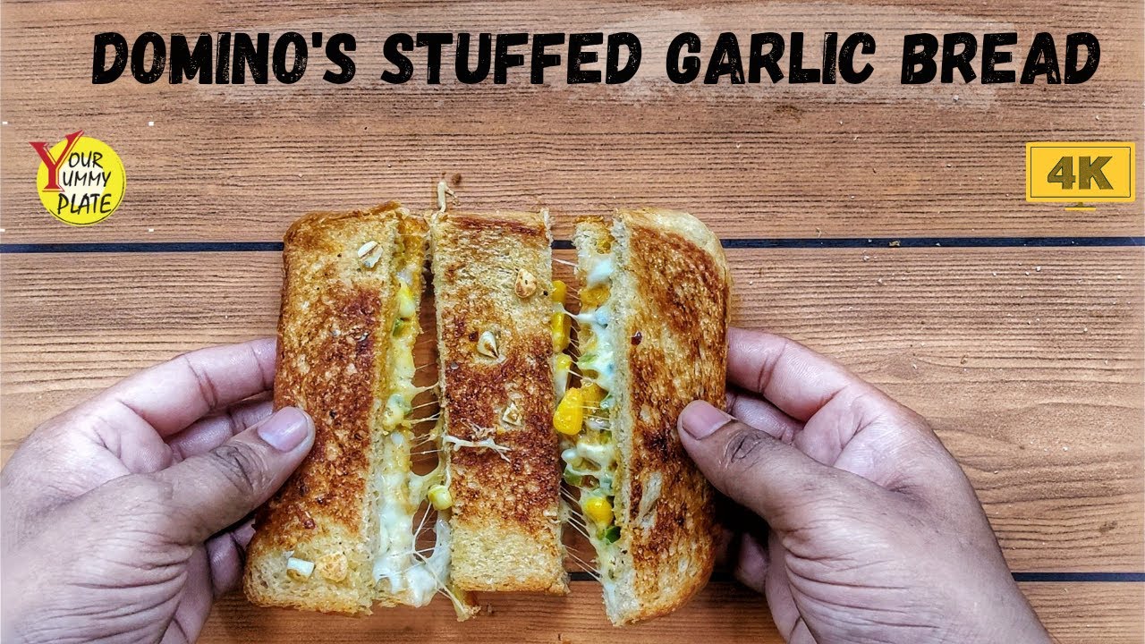 Garlic Bread Stuffed - Dominos Style - Garlic Bread Recipe