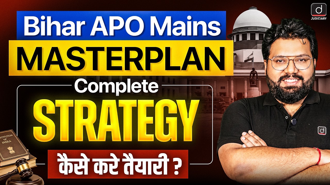 Bihar APO Masterplan 2026 | Complete Strategy & Preparation Roadmap | Drishti Judiciary