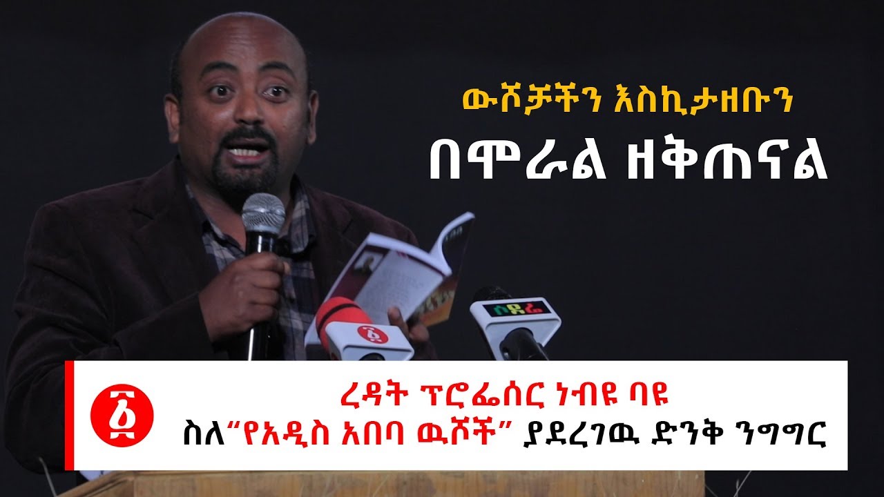 Ethiopia: ረዳት ፕሮፌሰር ነብዩ ባዩ  ስለ“የአዲስ አበባ ዉሾች” ያደረገዉ ድንቅ ንግግር