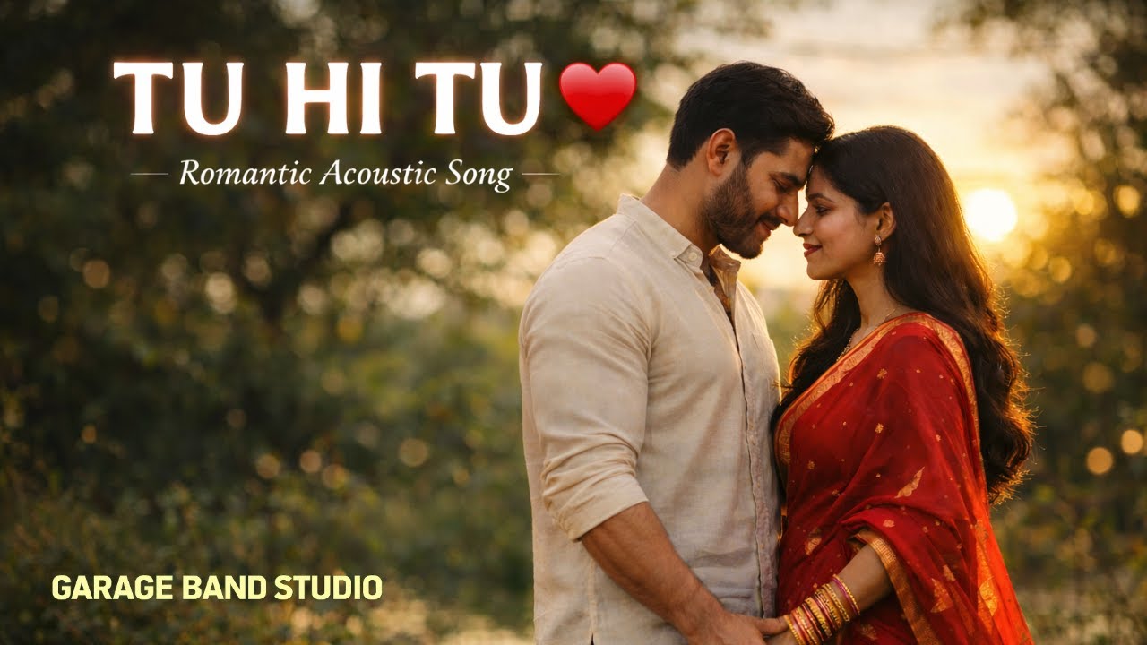 Tu Hi Tu ❤️ | Romantic Acoustic Hindi Song | Soft Love Melody | Garage Band Studio