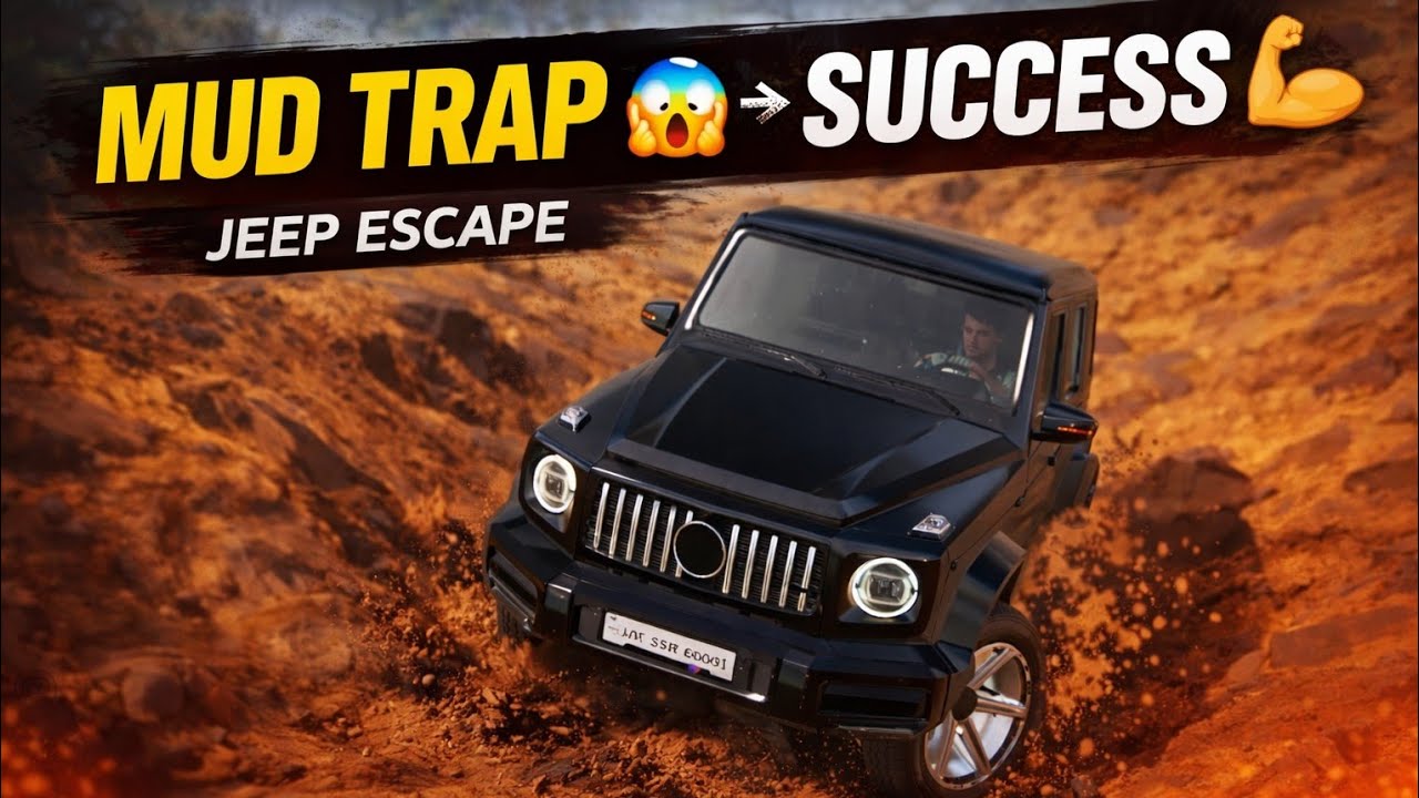 Jeep Stuck in Mud | Indian Vehicles 3D | Successful Escape 🚙💪”