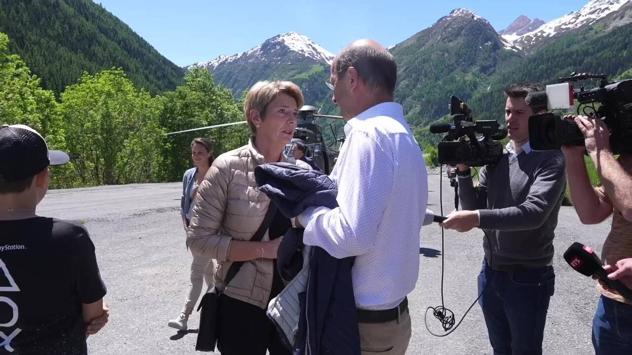 Keller-Sutter dans le Lötschental: 
