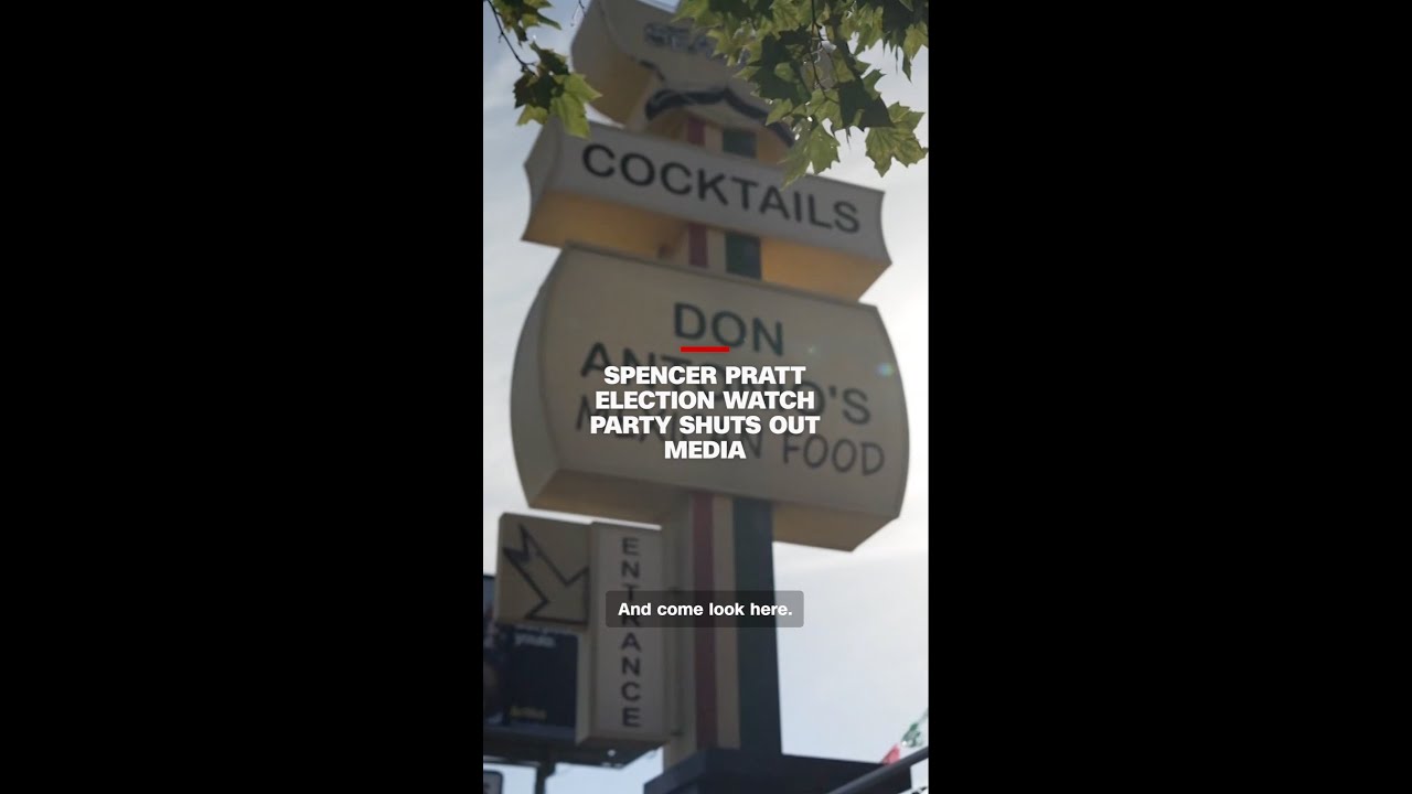 Spencer Pratt election watch party shuts out media