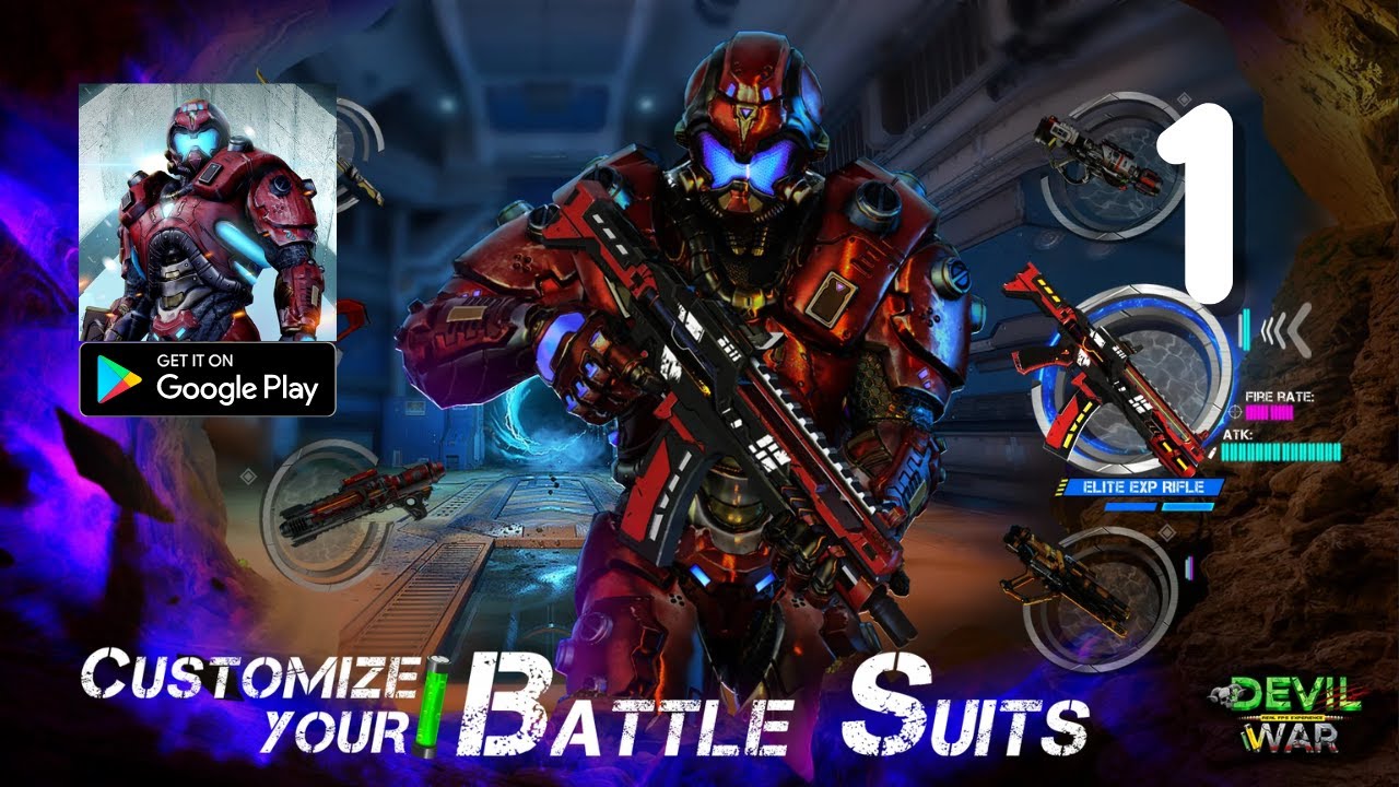 Devil War: 3D Shooting Game - Chapter 1 ~ 8 - Gameplay Walkthrough Part 1 (Android)
