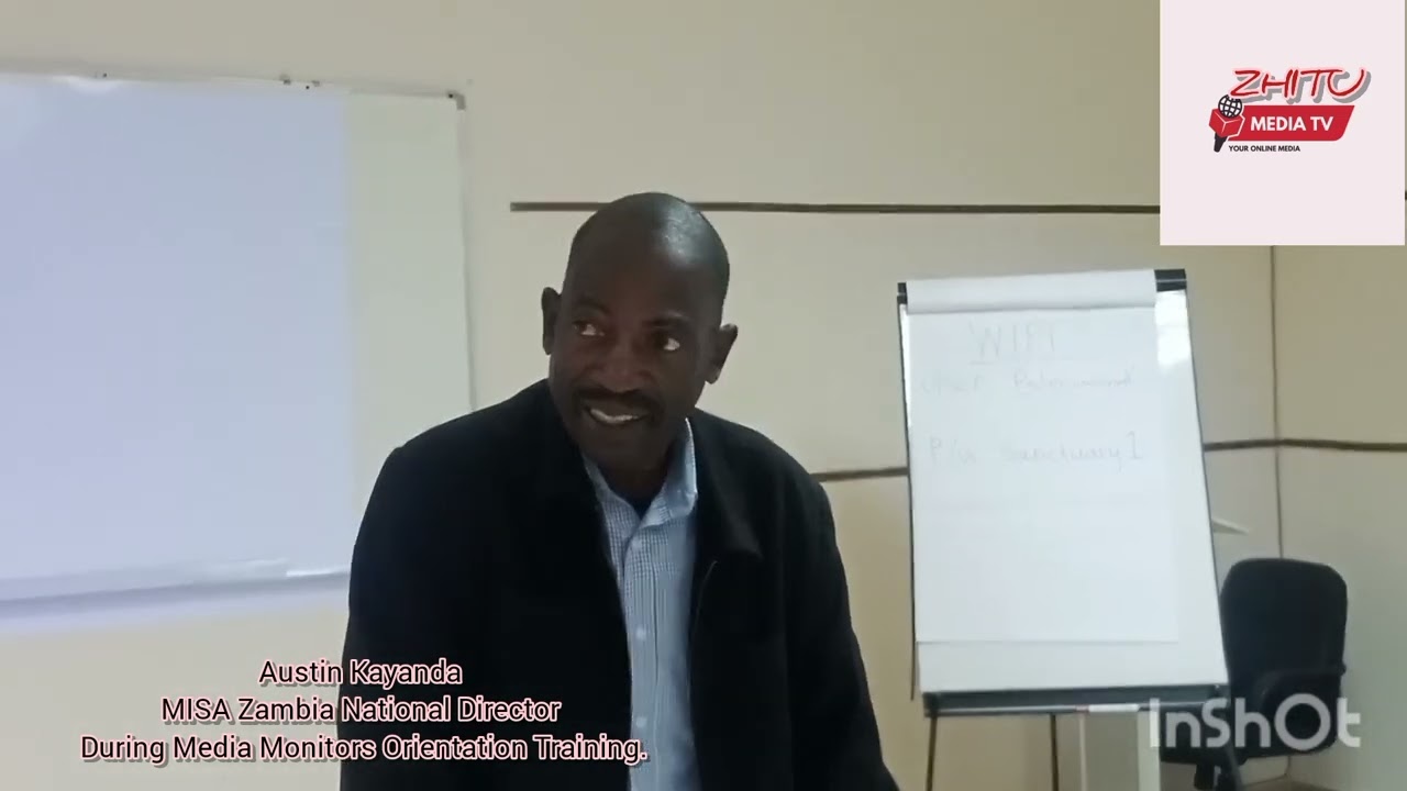 Official opening of an Orientation Training by MISA Zambia on violation of media press freedom.