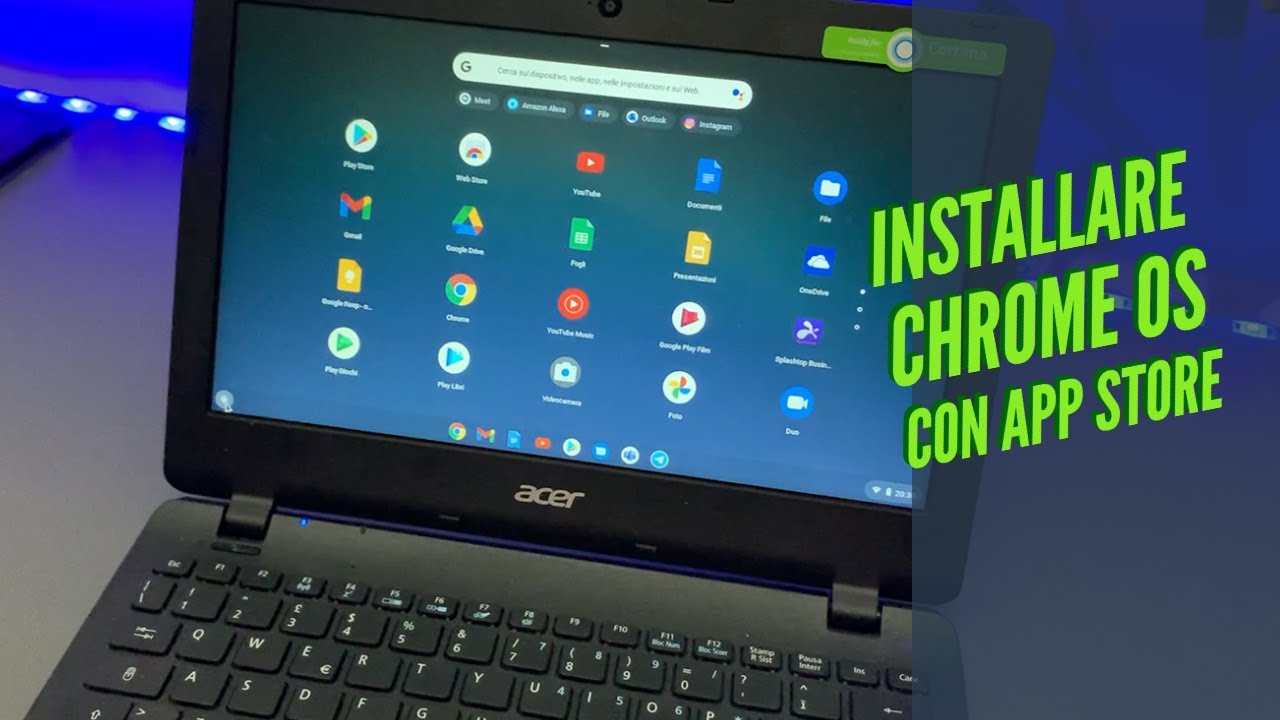 Trasformare qualsiasi portatile in un ChromeBook con App Store