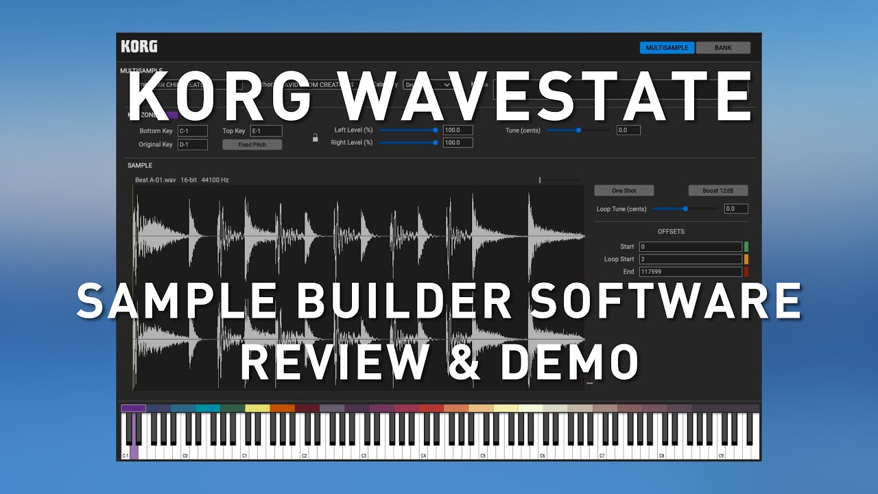 KORG WAVESTATE - Reviewing the Sample Builder Software