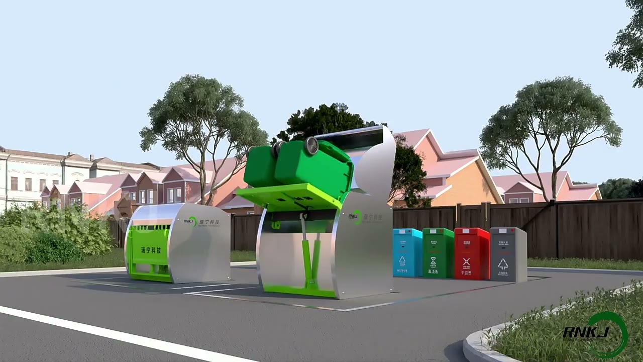 RNKJ Commercial Waste Bin Compactor Underground Waste Management System