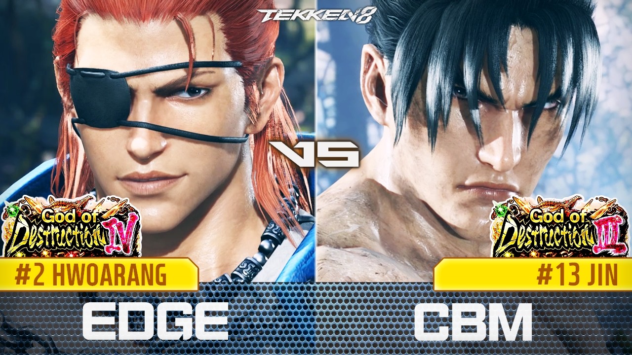 TEKKEN 8 ⚡ HWOARANG (엣지, EDGE) vs JIN (체리베리망고, CBM)