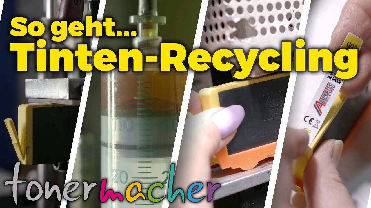 Tinten-Recycling bei Tonermacher: So entsteht eine AMPERTEC-Patrone