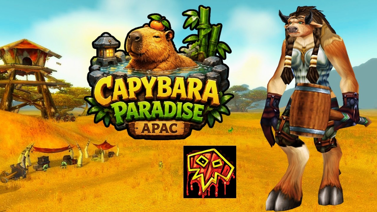 CAPYCRAFT WOW 🌿 | LEVELING IN THE BARRENS: SHAMAN (LVL 25-?) | Capybara Paradise