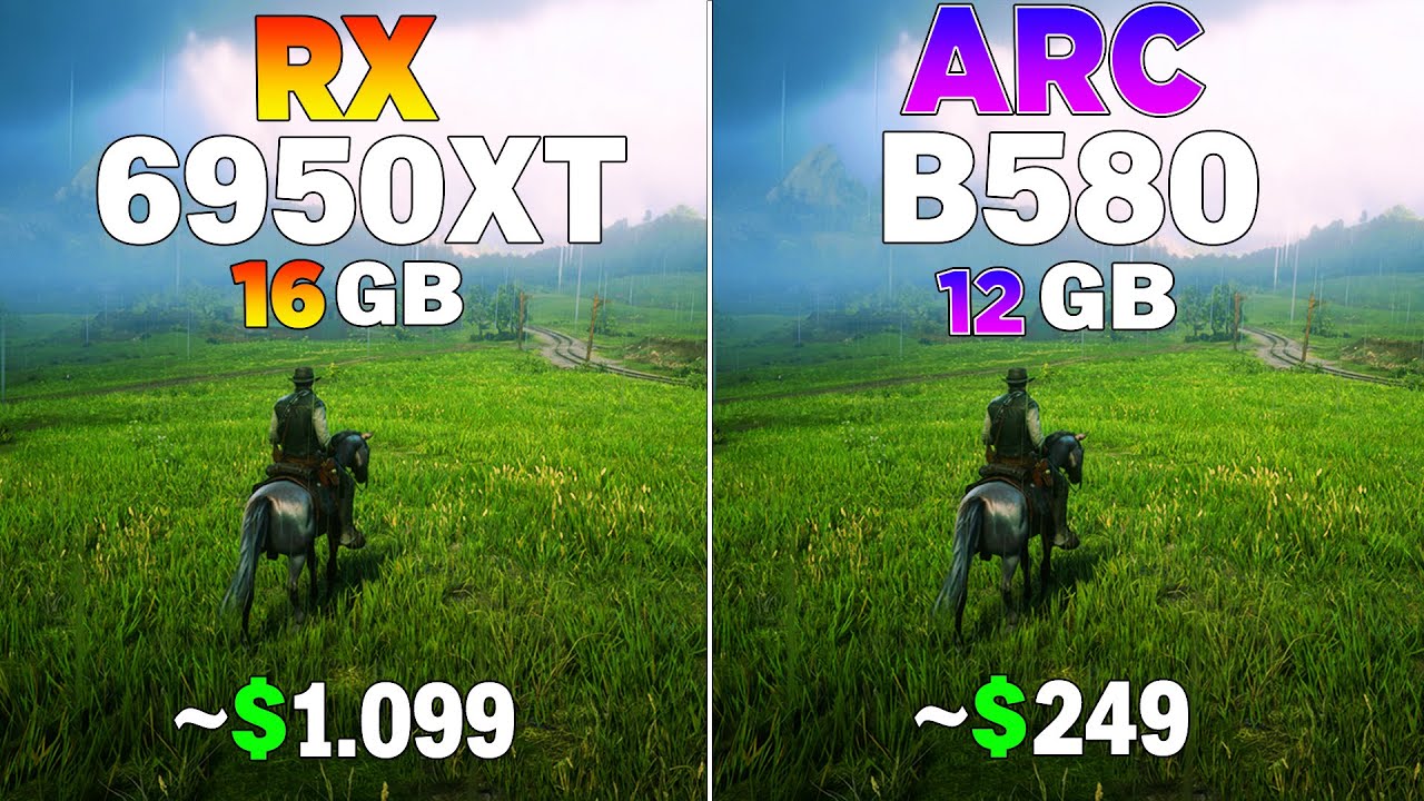 RX 6950 XT vs ARC B580 - Test in 8 Games