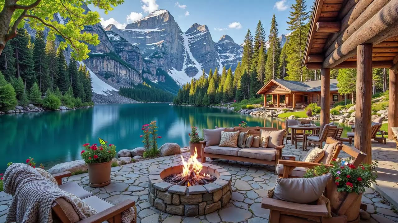 A Peaceful Morning at the Lake 🌲 Forest Ambience, Soft Piano Music For Relaxation, Stress Relief