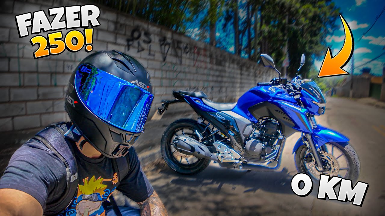 Comprei minha PRIMEIRA moto ZERO KM! Sonho realizado 🤩🔥(FAZER 250)