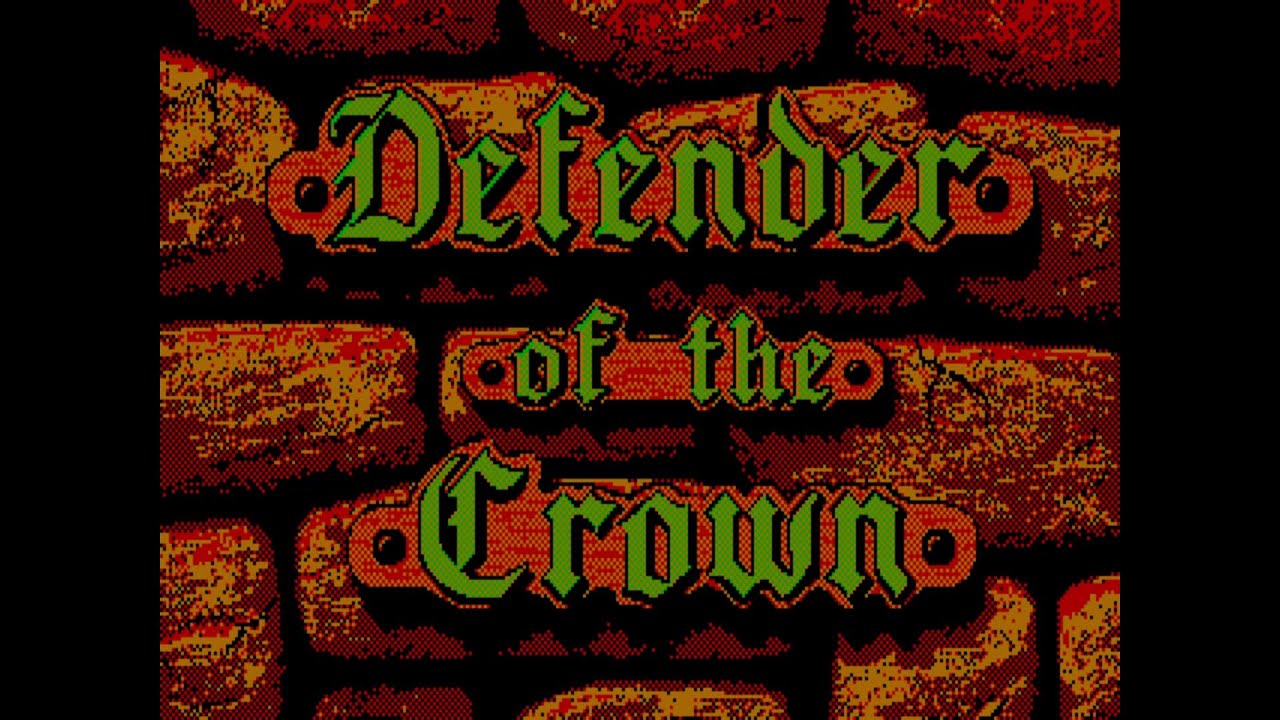 Defender of the Crown (PC) – Écran-titre (version CGA, haut-parleur interne) – 1080p