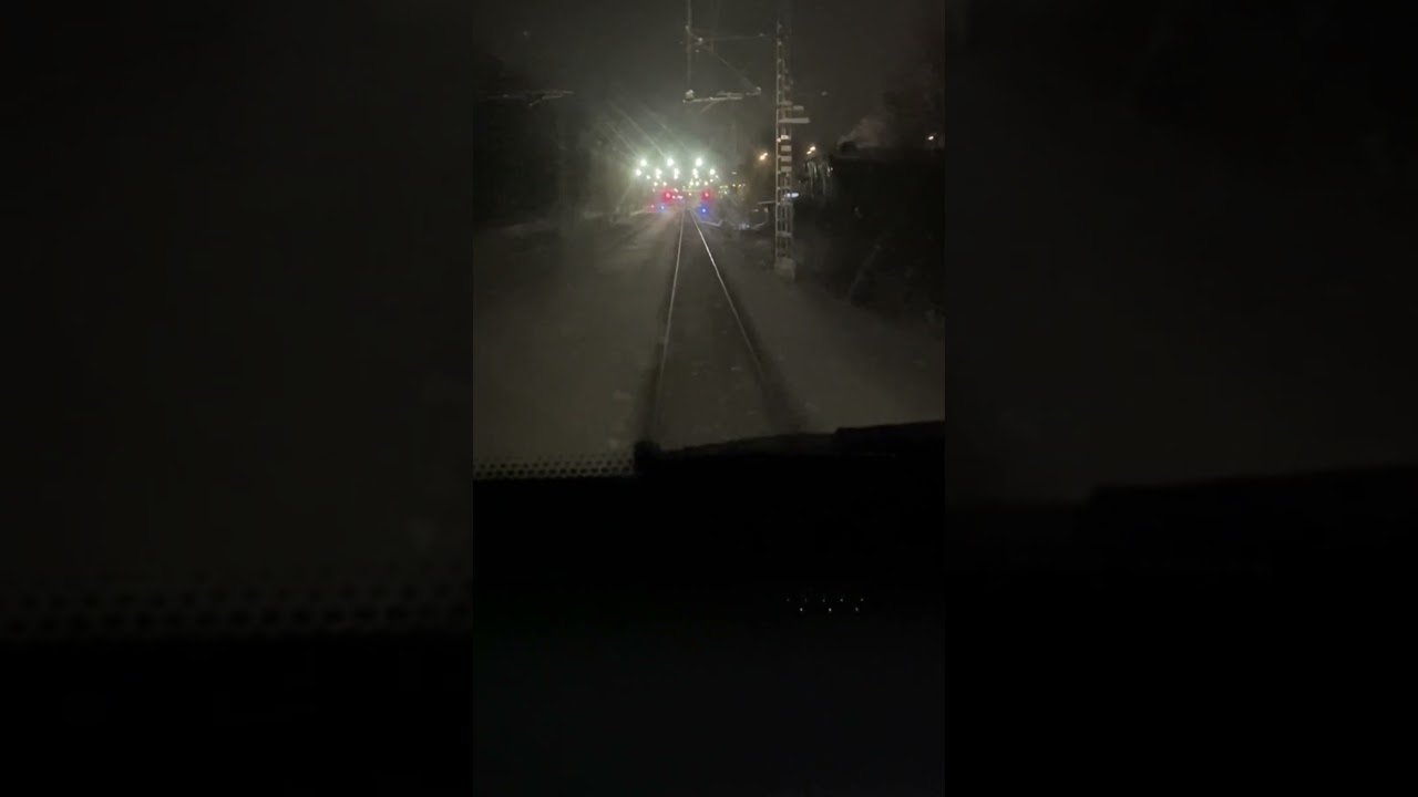 Прибытие на станцию Горенки. Из кабины машиниста. #train #поездавидео #railway