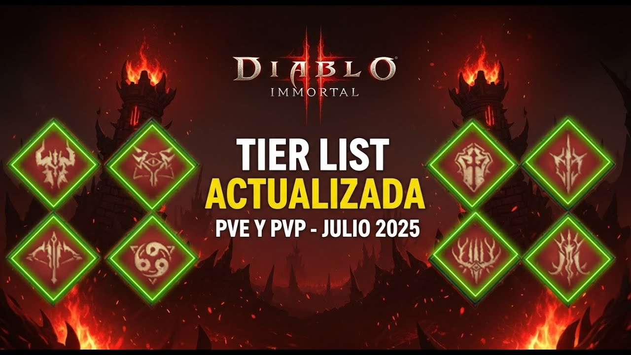 LAS MEJORES CLASES de Diablo Immortal: Tier List PVE y PVP (Julio 2025)