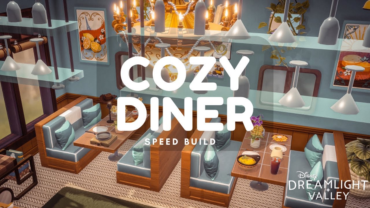 Cozy Diner I Interior Speed Build I Disney Dreamlight Valley