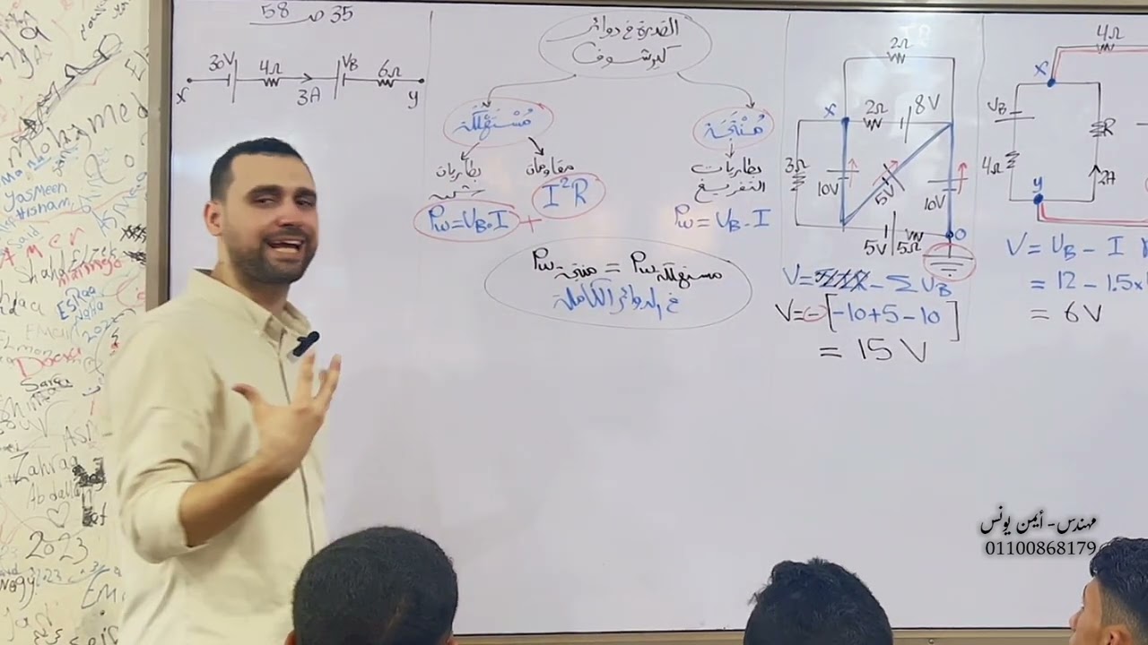 كيرشوف | القدرة المُنتَجة والمُسْتَهلَكة