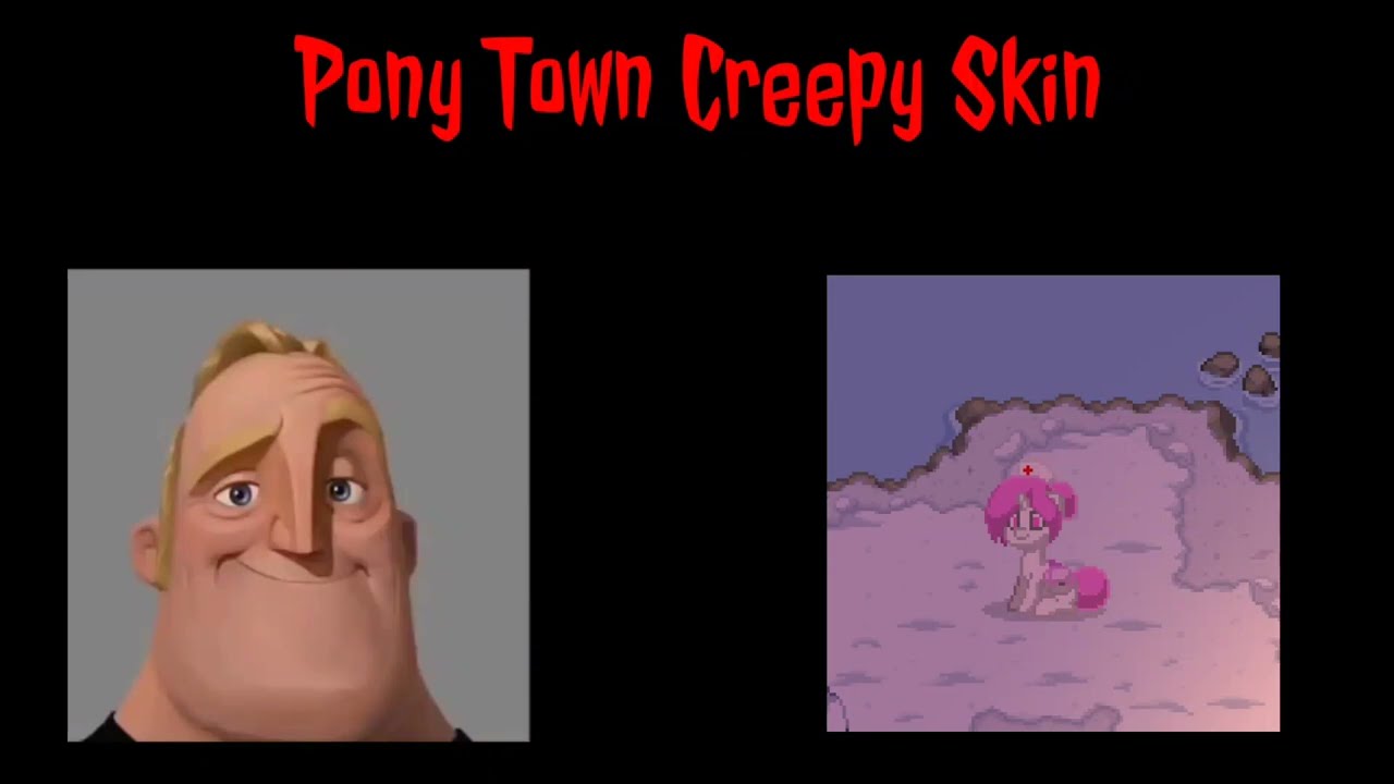 Mr. Incredible Becoming Uncanny ( 🍎 Pony Town Creepy Skin )