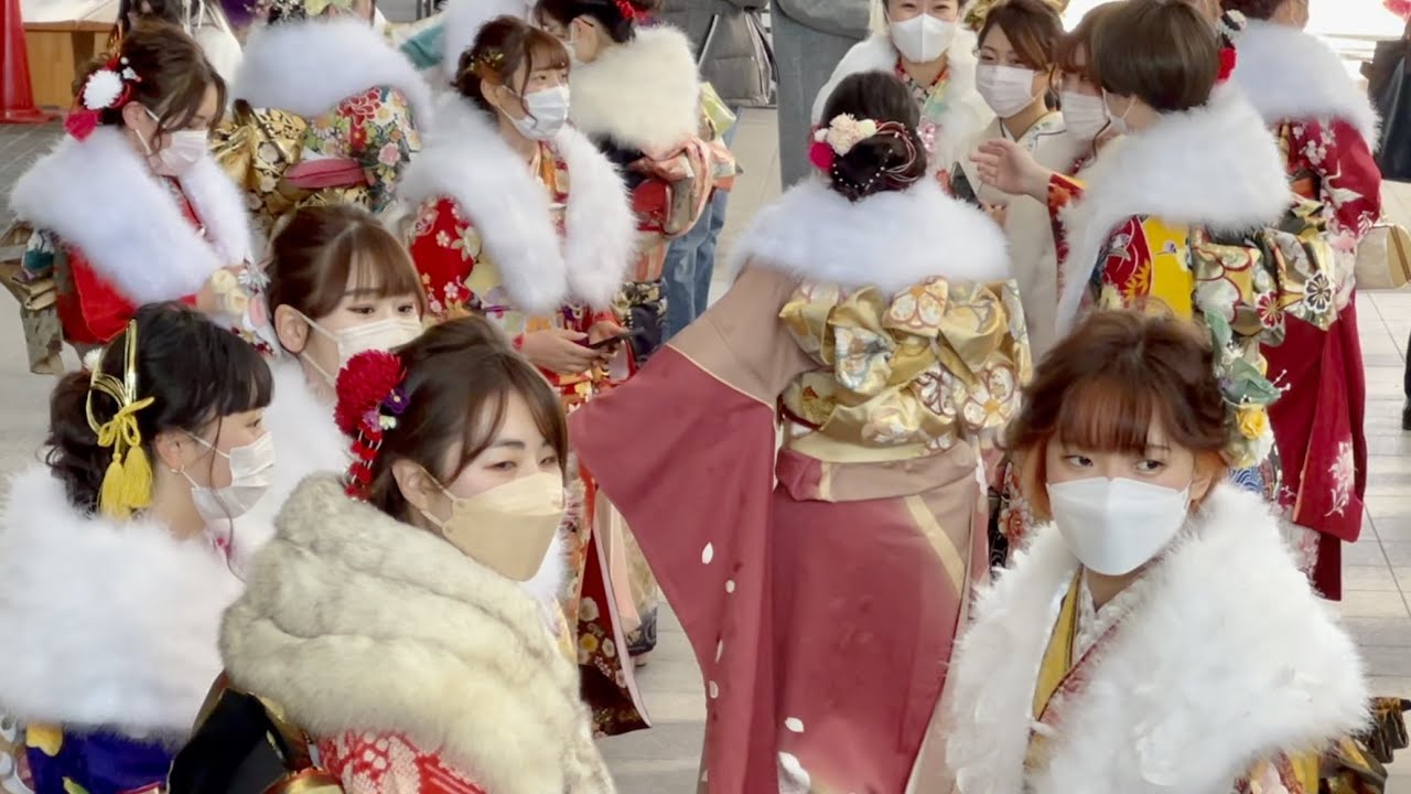 Amazing Kimono Style 👘 Coming of Age Day in Japan 🎎