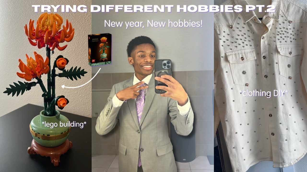 TRYING DIFFERENT HOBBIES FOR A WEEK! PT.2:  lego building, cooking, etc.| King Benjy