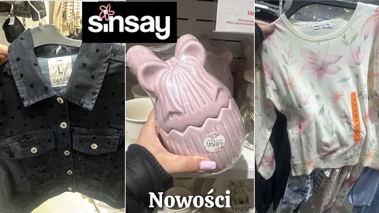 HITY Z SINSAY 🩷 Nowa kolekcja | Swetry, bluzki, ZAMSZOWE kurtki | SAME SZTOSY! Wielkanocne nowości 🐣