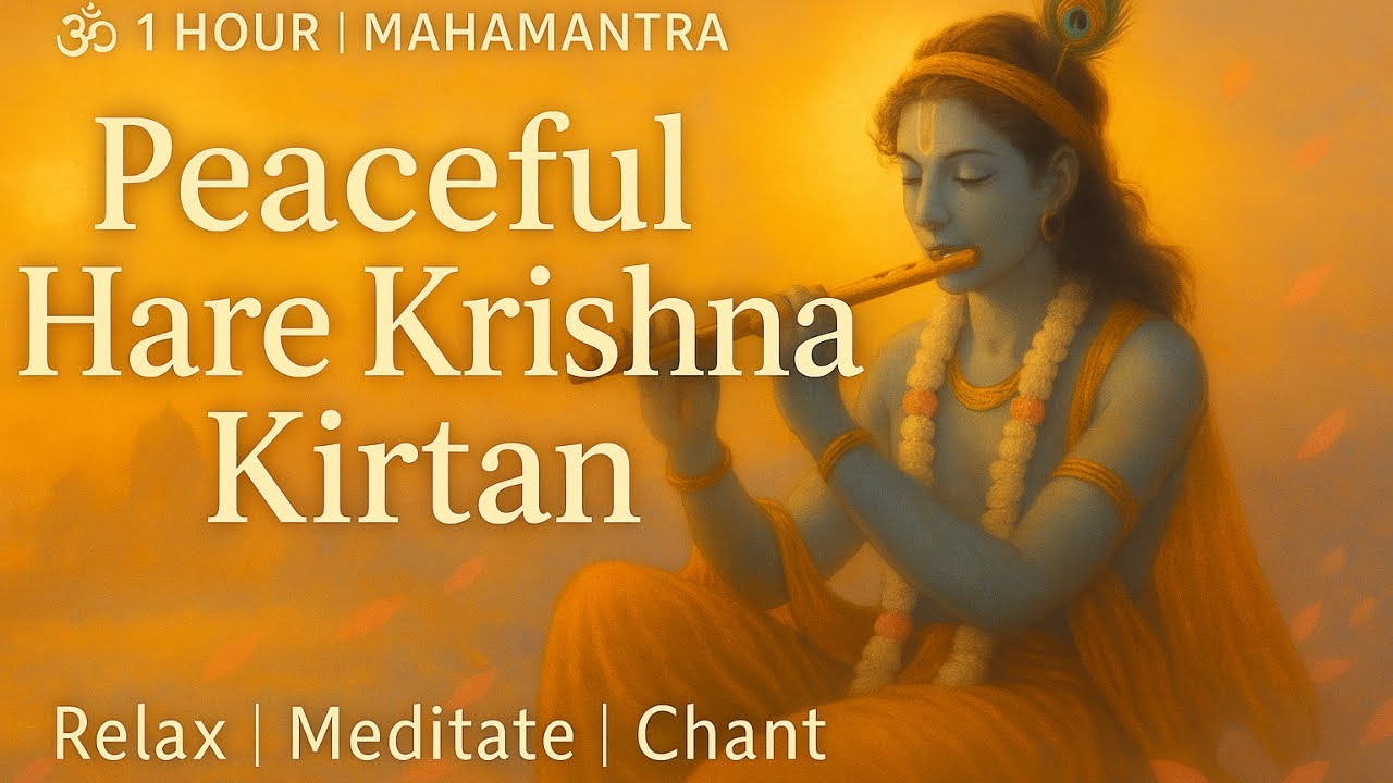Peaceful Hare Krishna Chant – Music for Soulful Calm | 1 Hour Mahamantra Kirtan