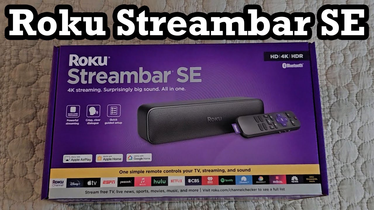 Roku Streambar SE Soundbar Speaker Audio Bass Unboxing Setup Review Sound