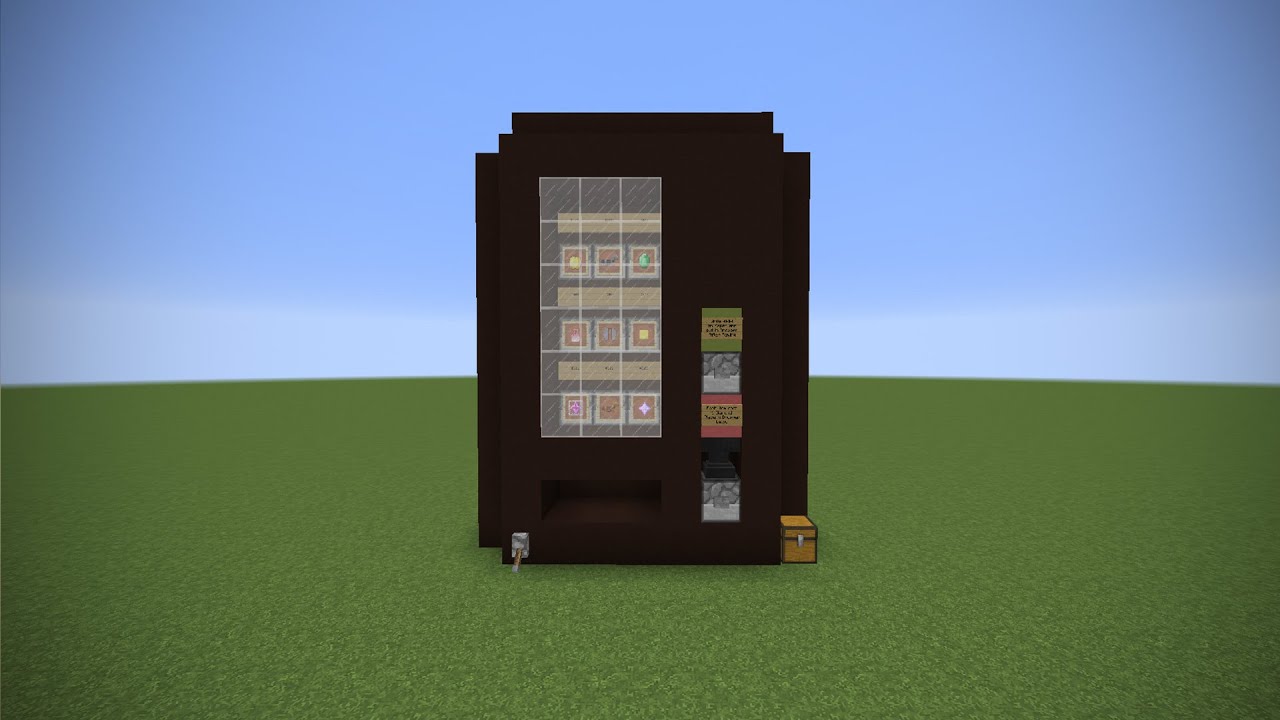 Real Life Vending Machine in Minecraft - Vanilla Redstone Machine