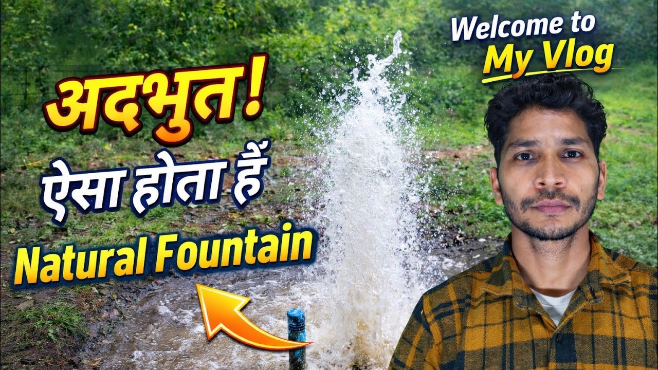 अदभुत! ऐसा होता हैं ...... Natural Fountain