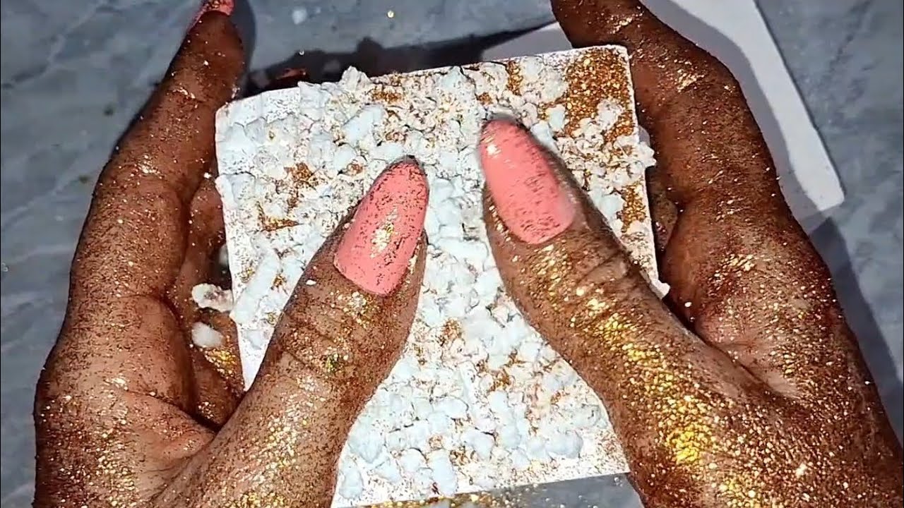 NEW 27 SPEED UP EDIT POWDERPLAY WITH SPECIAL CRISPY CRUMBLE 🗯CRUNCHY SOUND | CHALK CHUNKS ♡