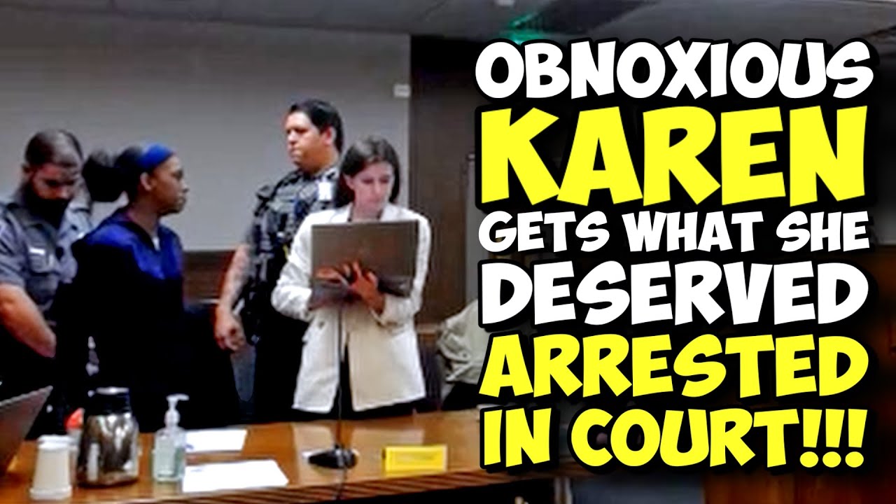 OBNOXIOUS KAREN Runs Her Mouth And Gets What SHE DESERVES!!! Arrested In Court!!!
