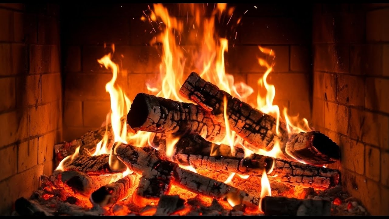 🔥 Cozy Fireplace 4K LIVE 🔴 | Crackling Fire Sounds for Relax, Sleep & Study (24/7)