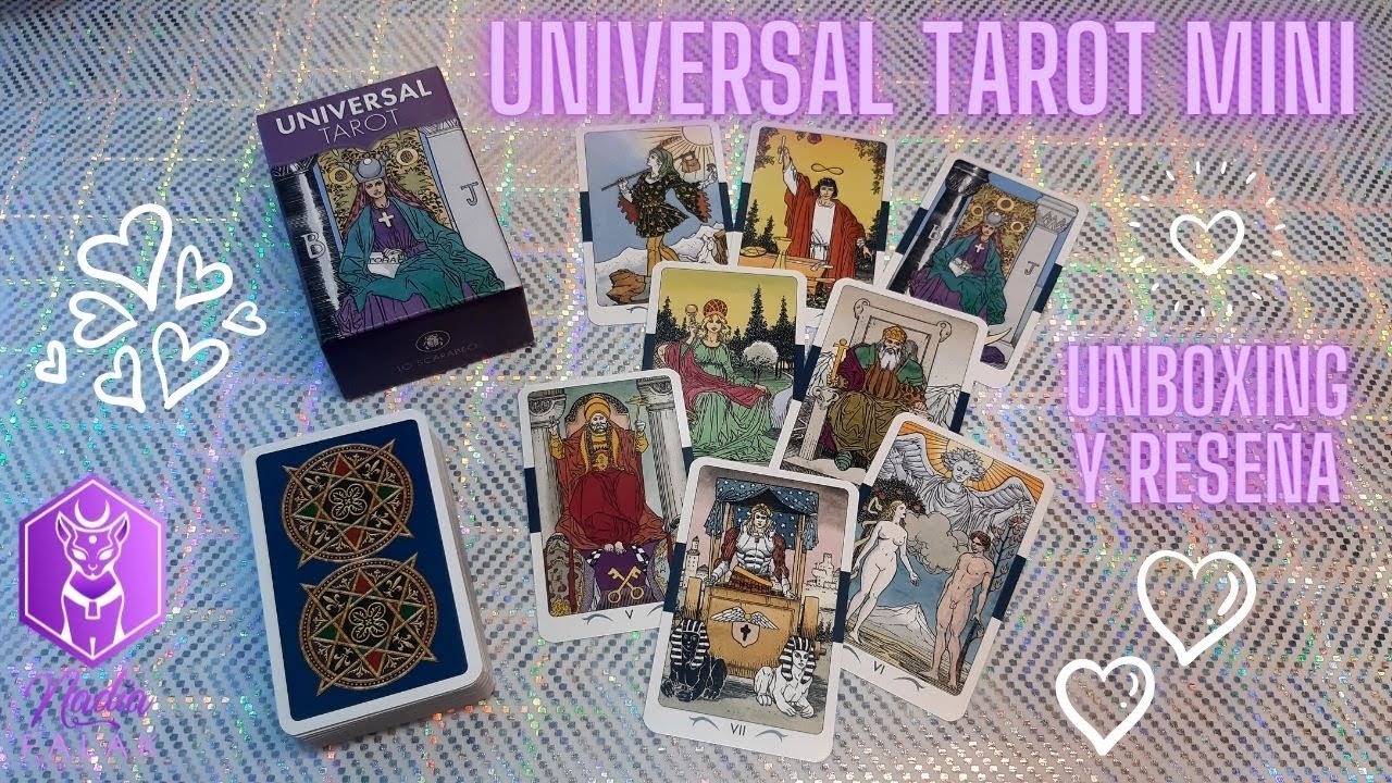 UNIVERSAL TAROT MINI 💕 Unboxing y Reseña 💜 Nadia Falak