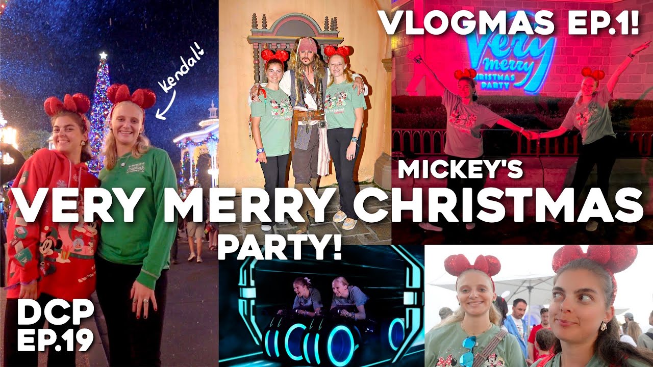 VLOGMAS DAY 1: Mickey's Very Merry Christmas Party! | Disney College Program 2024