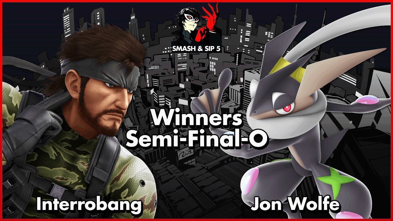 Smash & Sip 5: Winners Semi-Final | Interrobang (Snake) V.S. Jon Wolfe (Greninja, Fox)