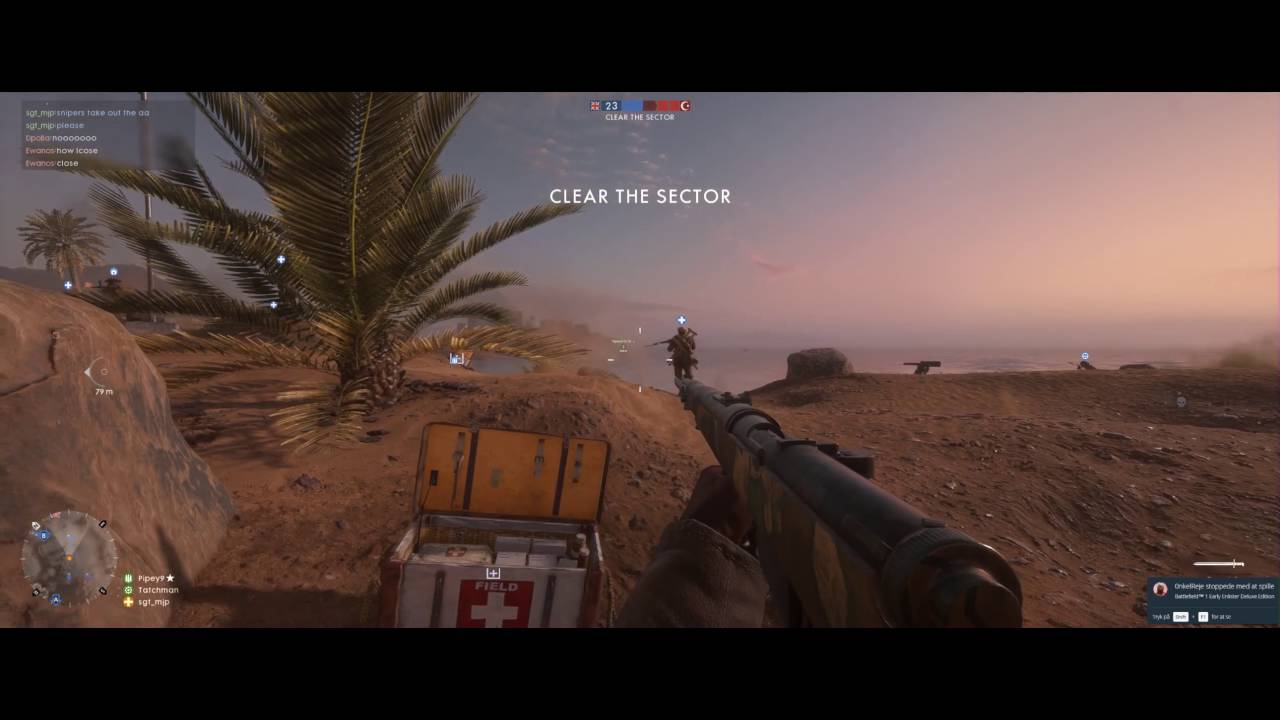 BF1 soldier on foot perspective HD 21:9 60fps