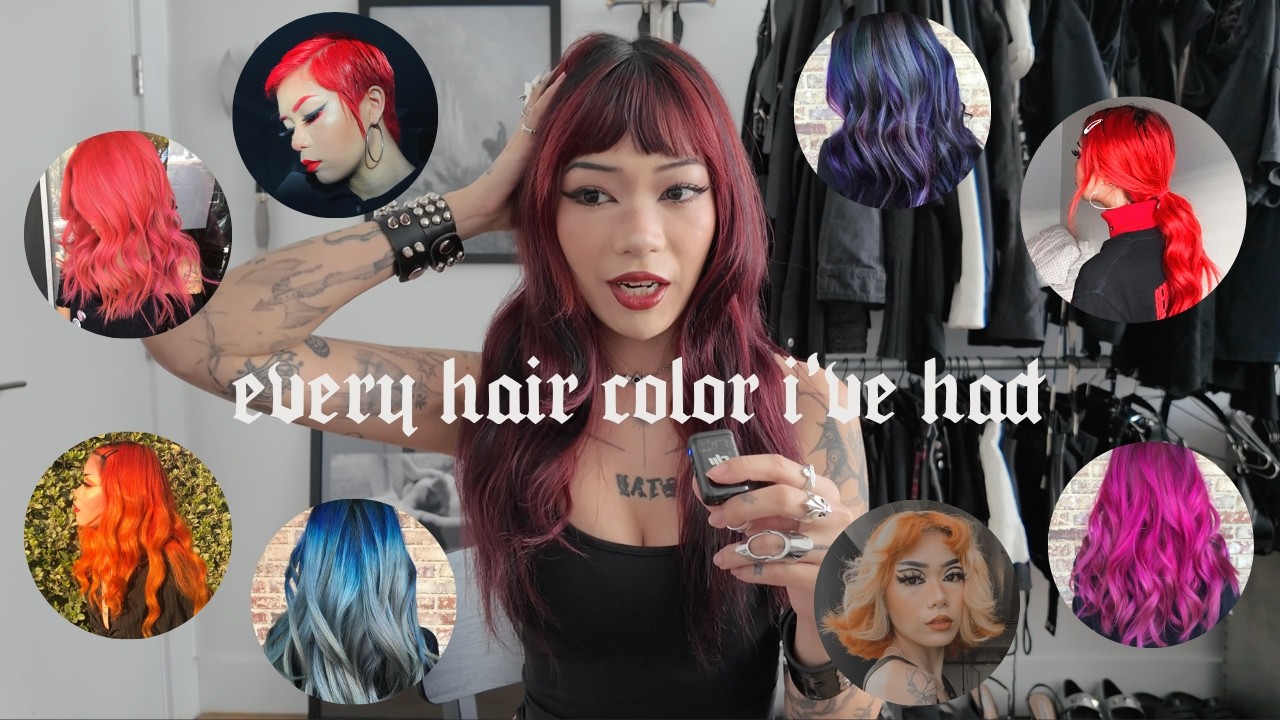 every hair color i've ever had