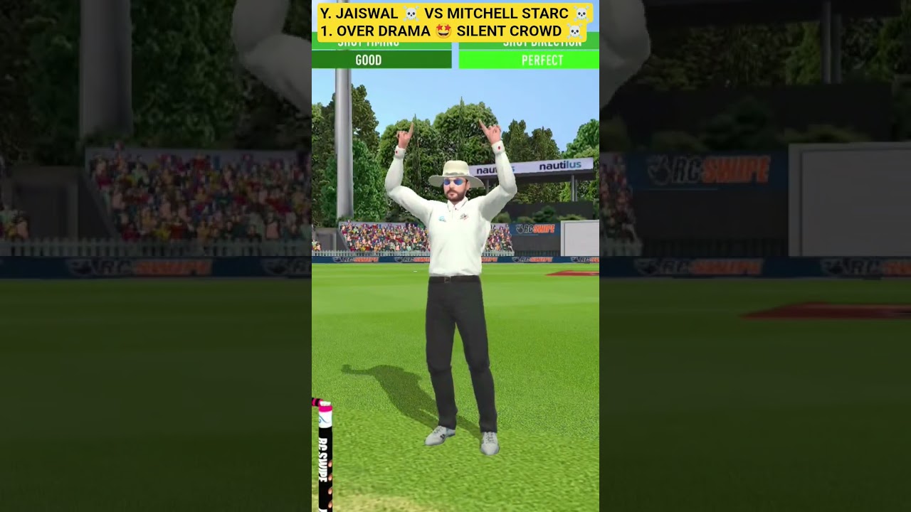 Y. JAISWAL ☠️VS M STARC ☠️ REAL CRICKET SWIPE 