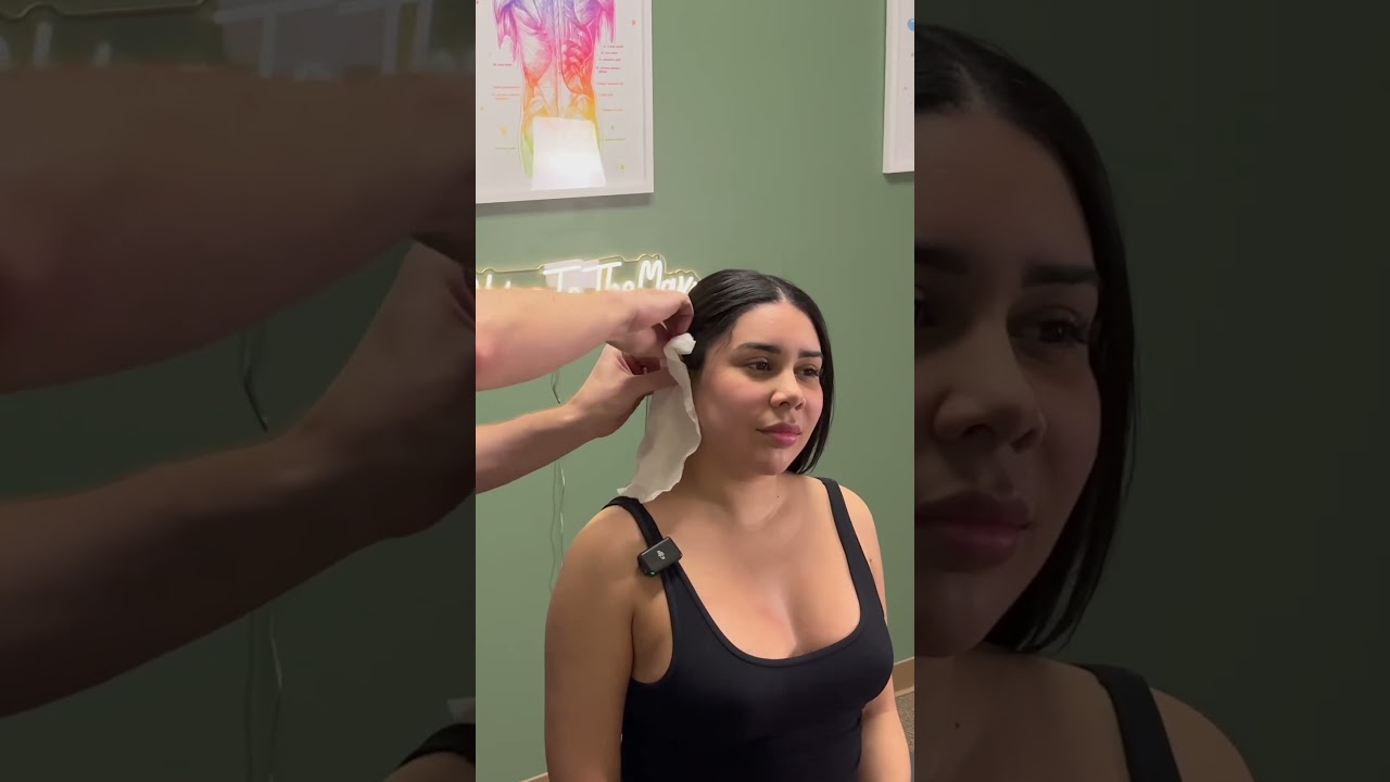 Opening the ear canal to help with tinnitus and congestion 