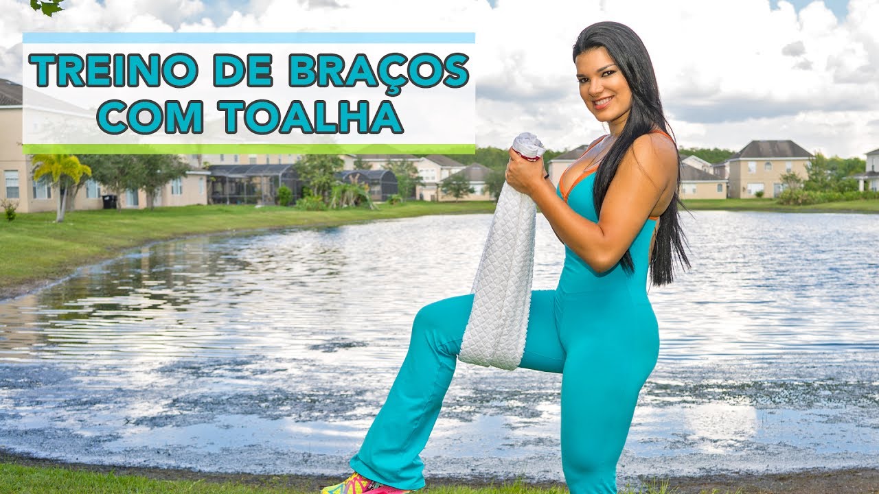 Treino de Braços Com Toalha | BÍCEPS E TRÍCEPS