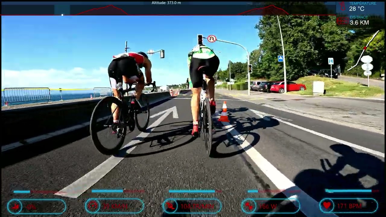 Triathlon Genève 2022 - Bike course