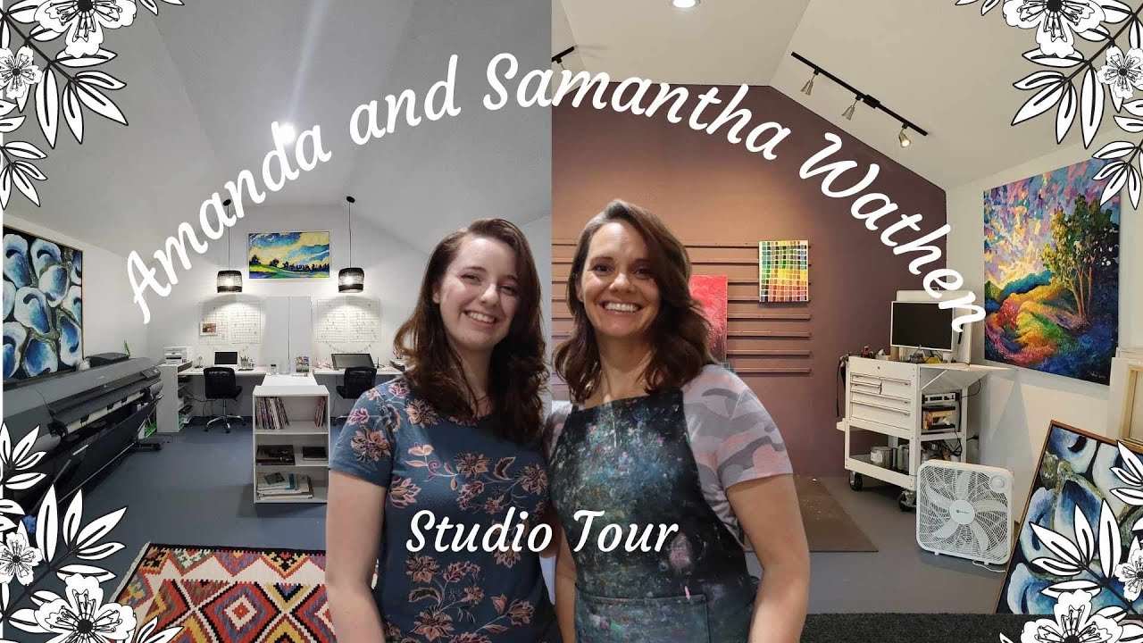 Art Studio Tour / Art Studio for 2  *Fingerpainter & Stained Glass artists*