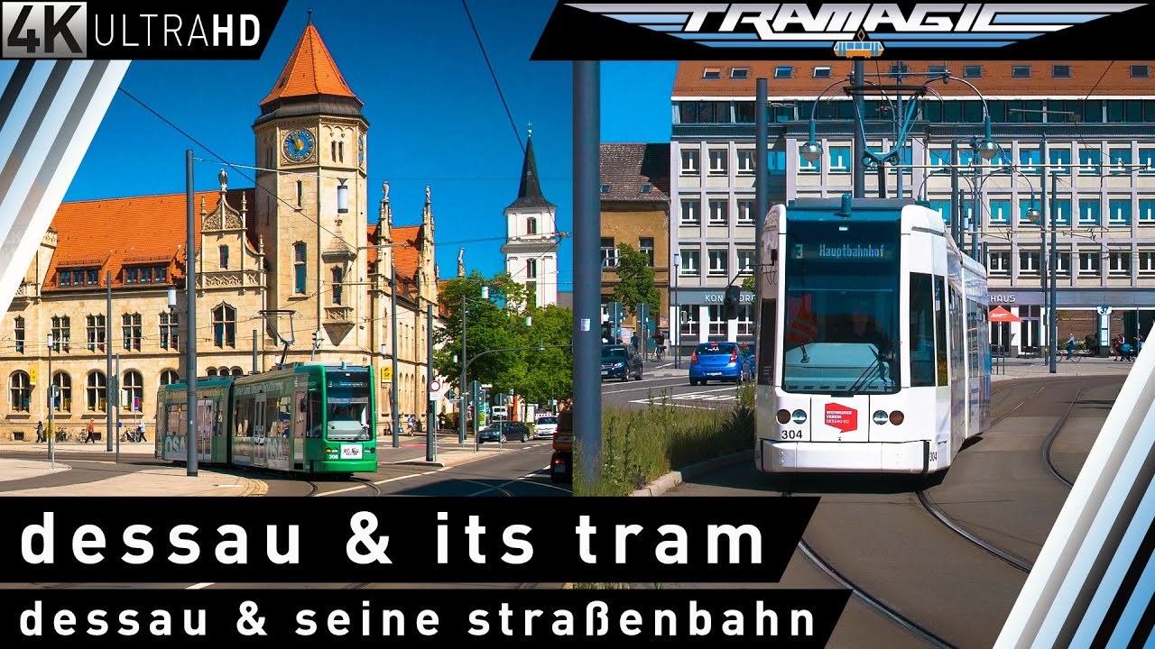Дессау и его трамвай | 4К