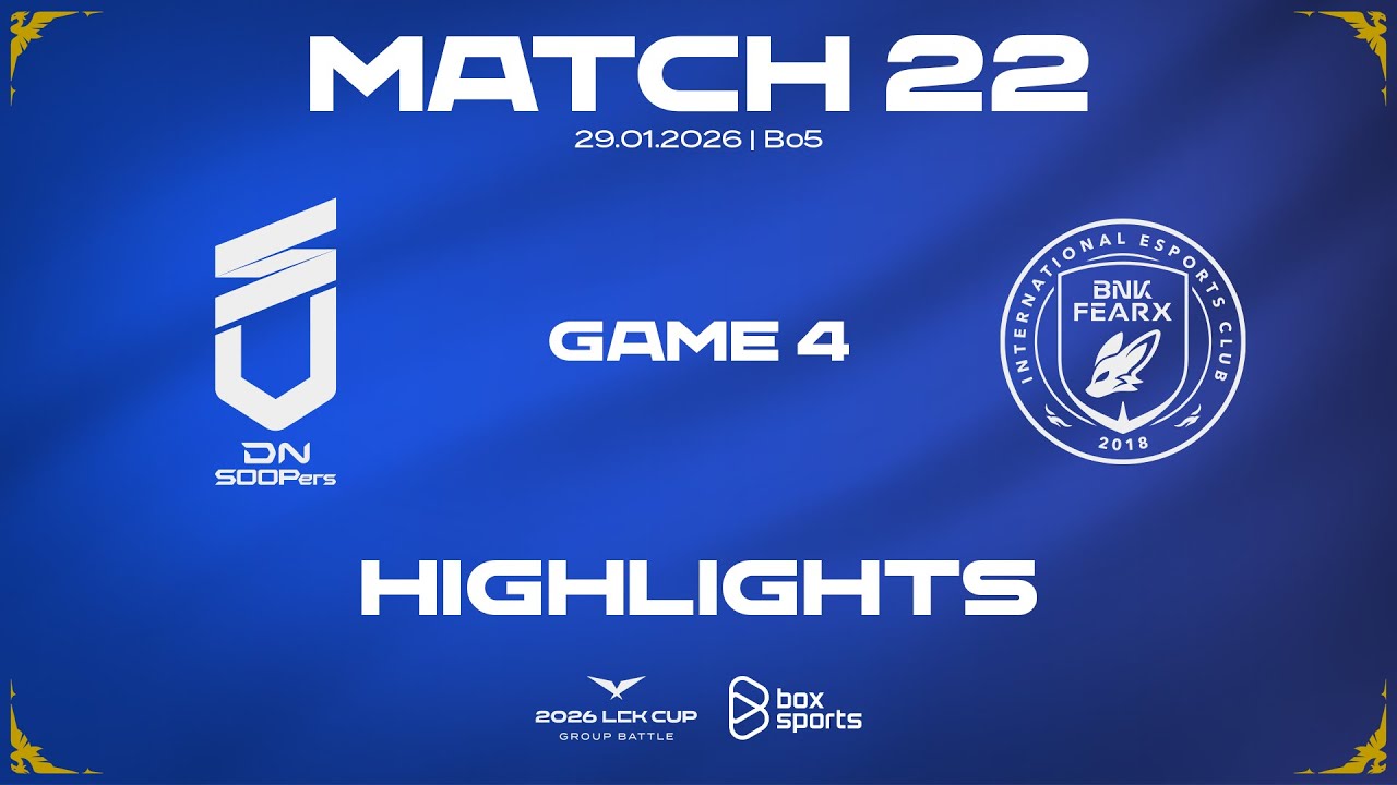 Highlights DNS vs BFX | Game 4 | Match 22 | LCK CUP 2026
