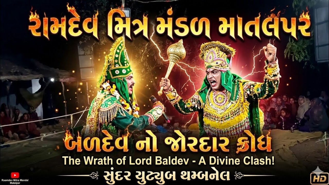 રામદેવ મિત્ર મંડળ માતલપર બળદેવ નો જોરદાર ક્રોધ 